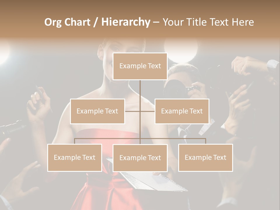 Success Idol Actress PowerPoint Template