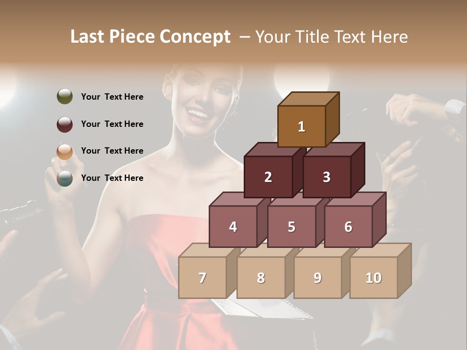 Success Idol Actress PowerPoint Template