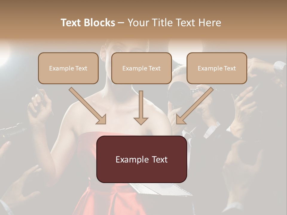 Success Idol Actress PowerPoint Template