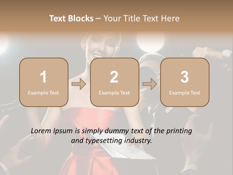 Success Idol Actress PowerPoint Template