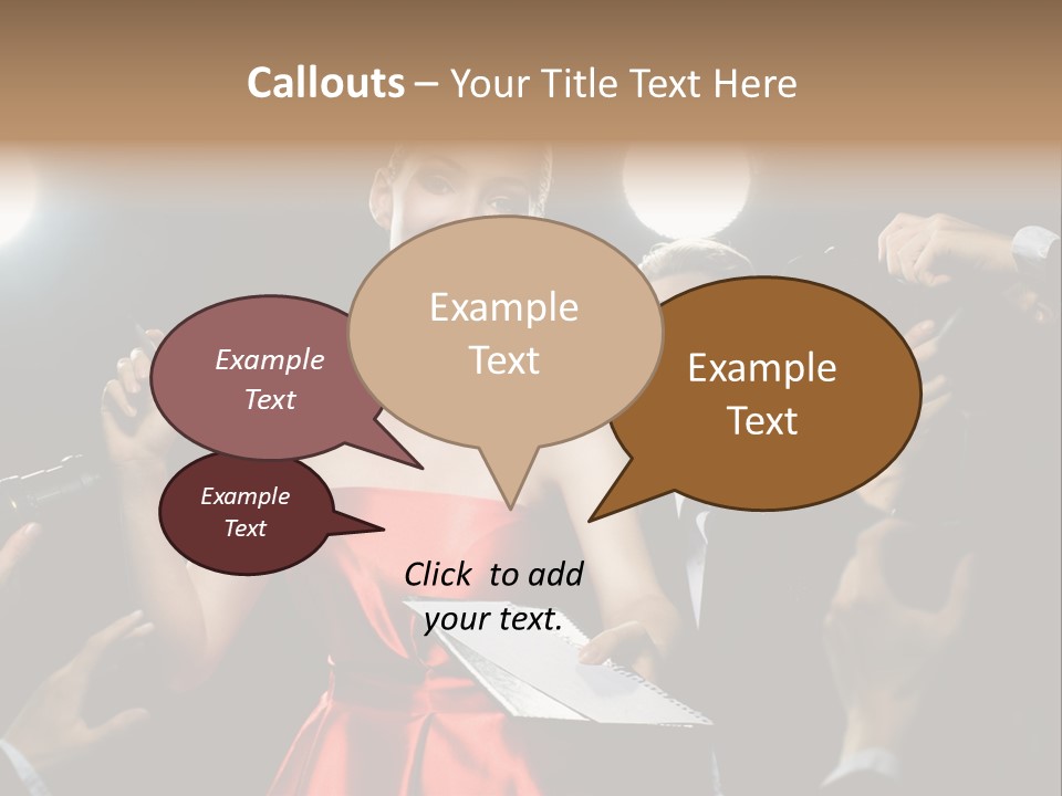 Success Idol Actress PowerPoint Template