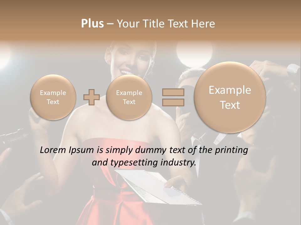 Success Idol Actress PowerPoint Template