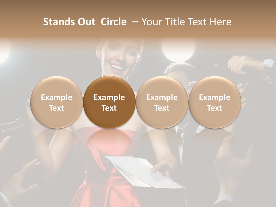 Success Idol Actress PowerPoint Template