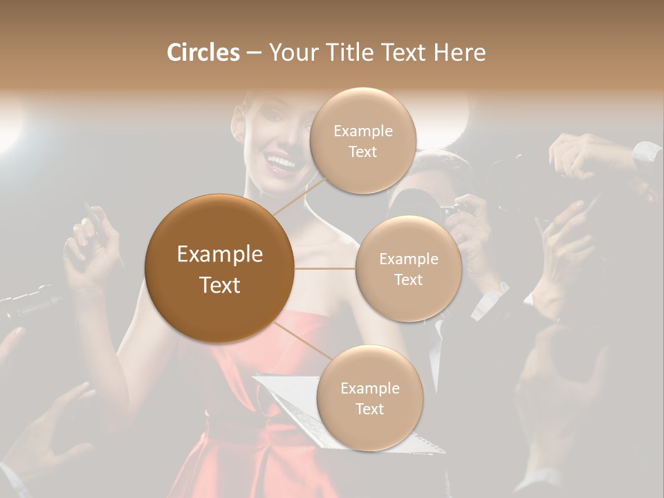 Success Idol Actress PowerPoint Template