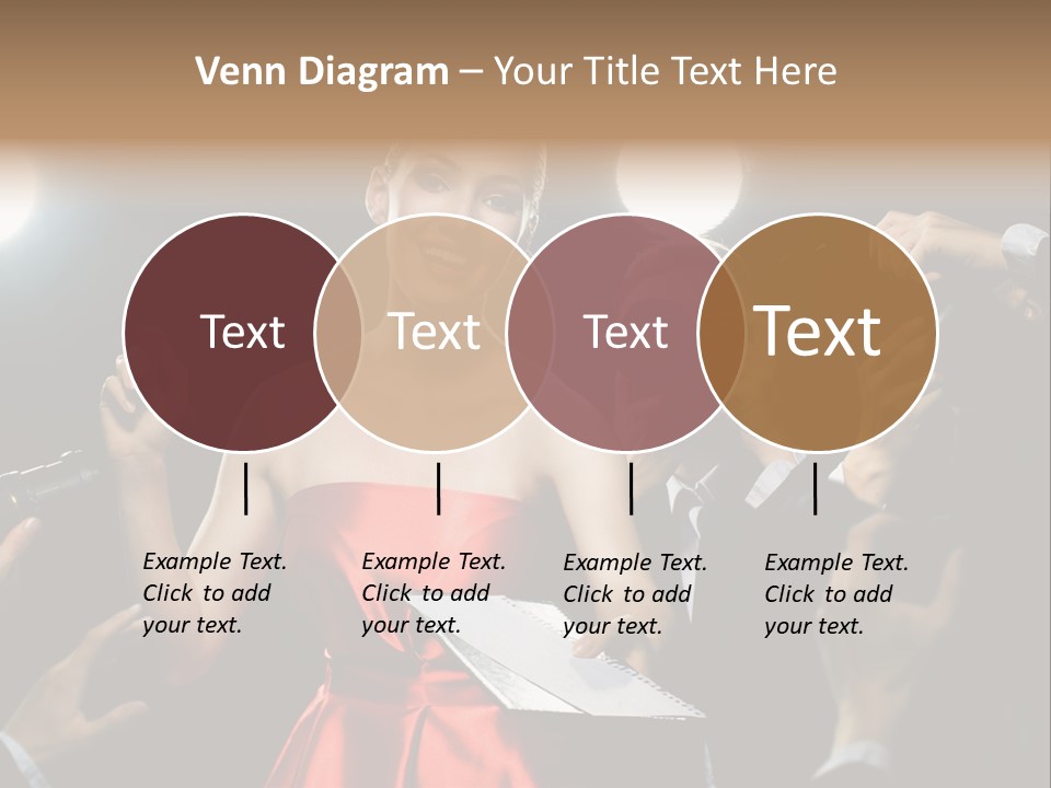 Success Idol Actress PowerPoint Template