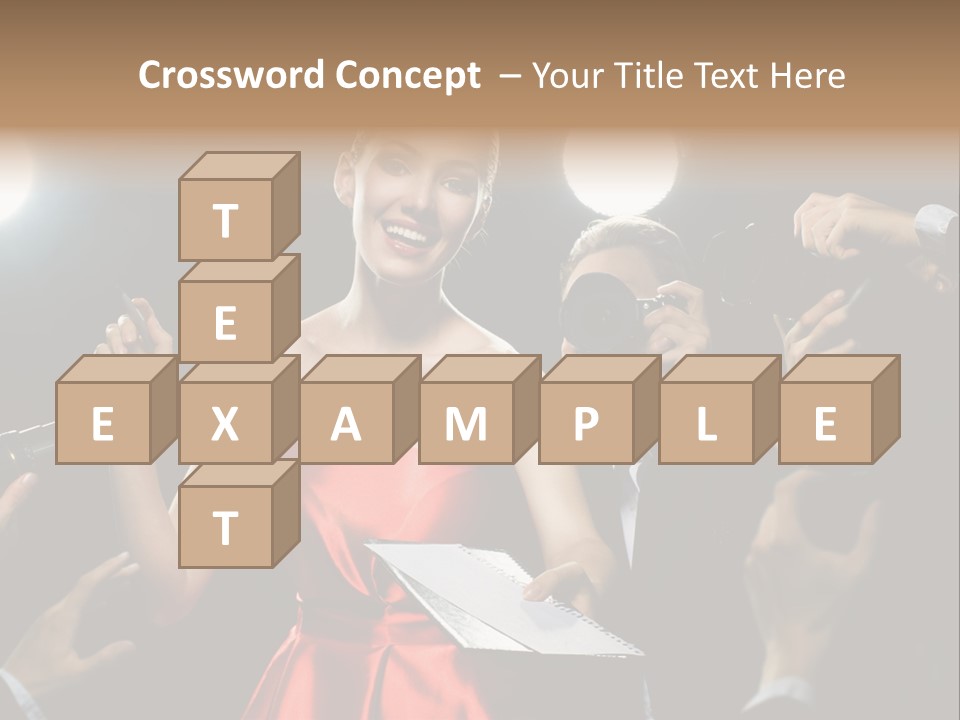 Success Idol Actress PowerPoint Template