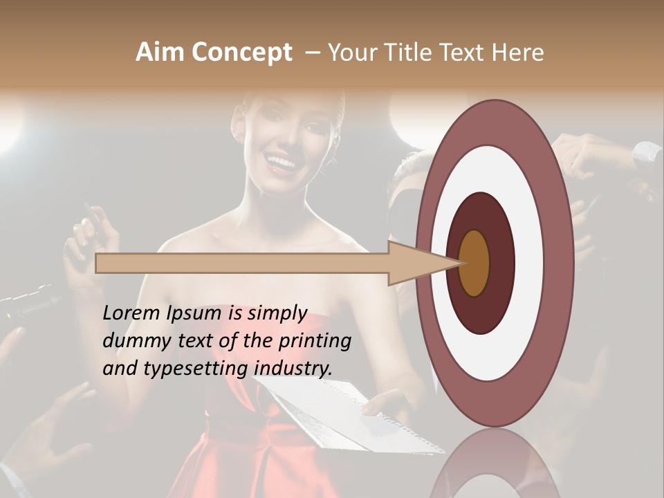 Success Idol Actress PowerPoint Template