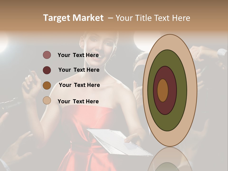 Success Idol Actress PowerPoint Template