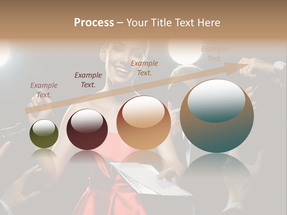 Success Idol Actress PowerPoint Template