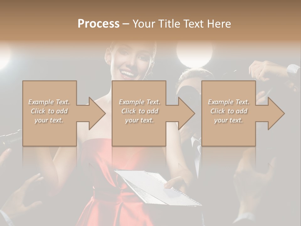 Success Idol Actress PowerPoint Template