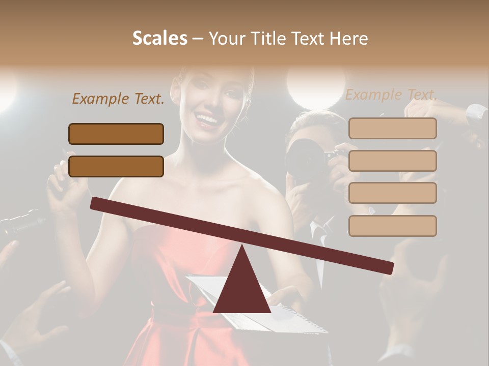 Success Idol Actress PowerPoint Template