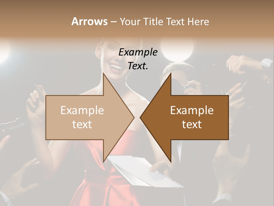 Success Idol Actress PowerPoint Template