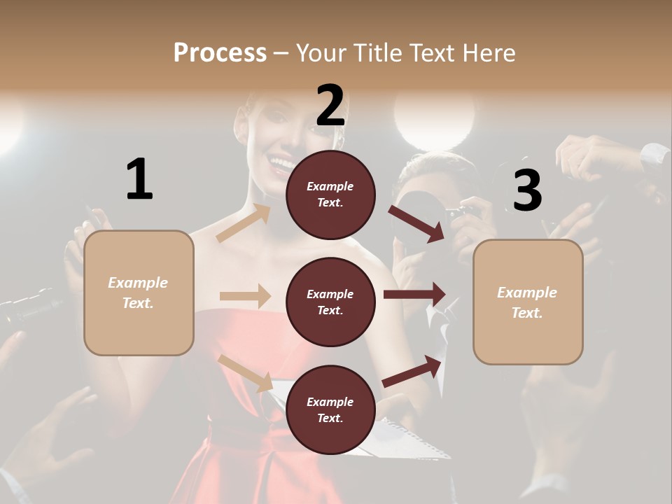 Success Idol Actress PowerPoint Template