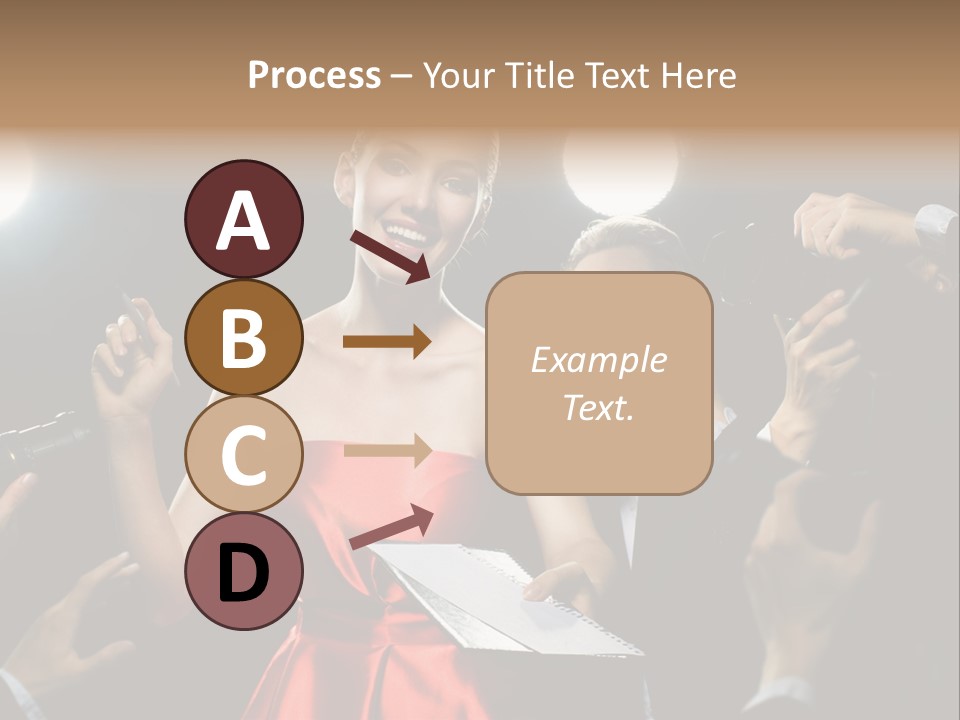 Success Idol Actress PowerPoint Template