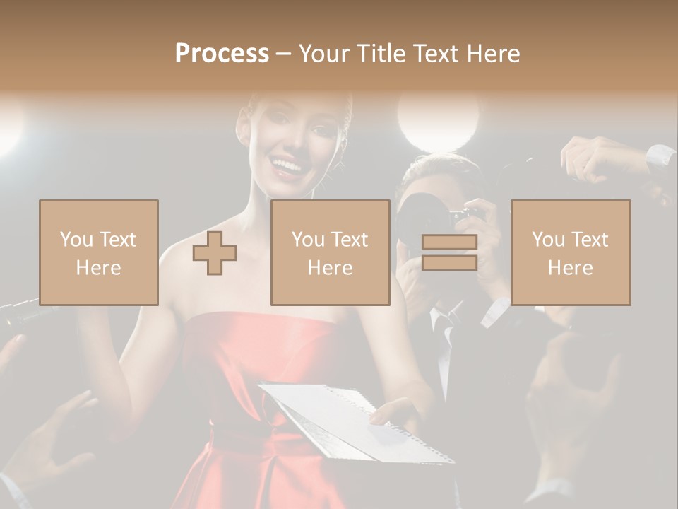 Success Idol Actress PowerPoint Template