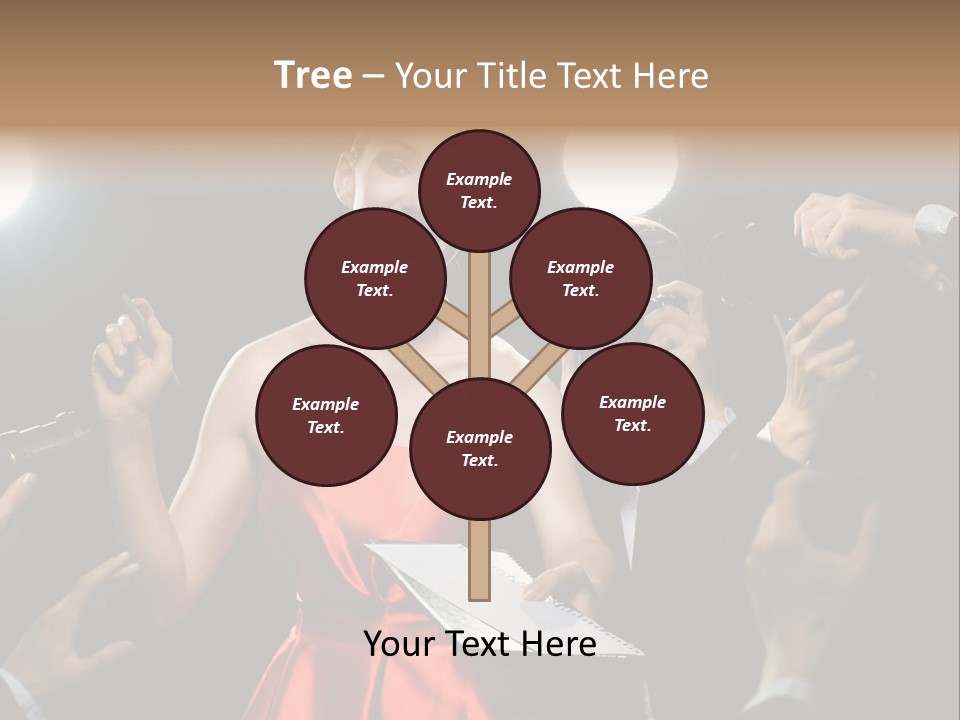 Success Idol Actress PowerPoint Template