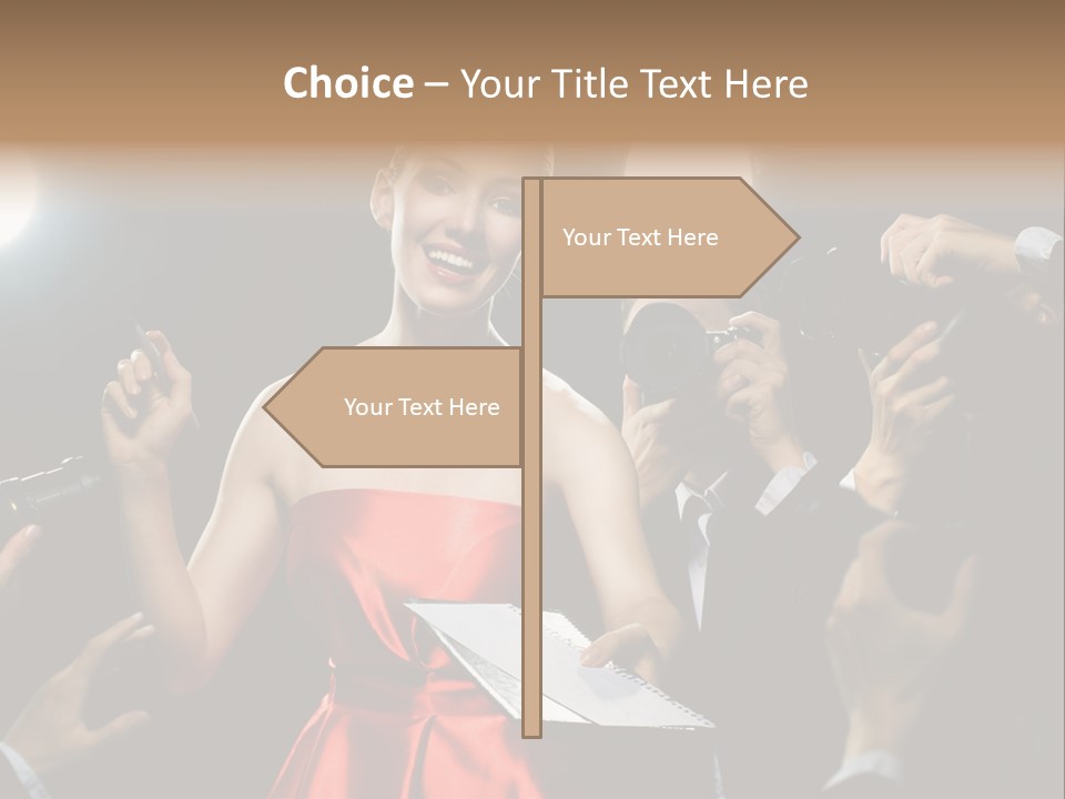 Success Idol Actress PowerPoint Template