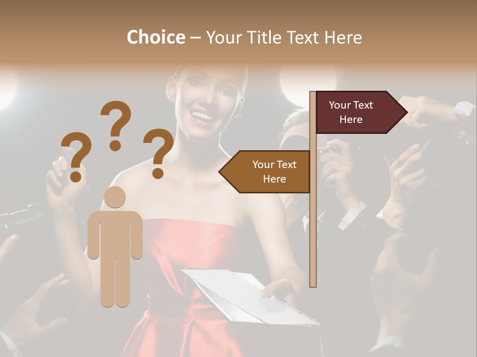 Success Idol Actress PowerPoint Template