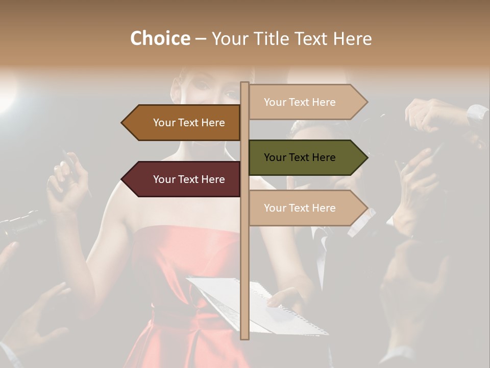 Success Idol Actress PowerPoint Template