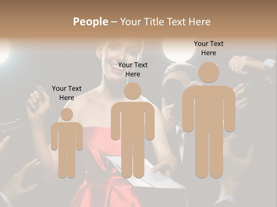 Success Idol Actress PowerPoint Template