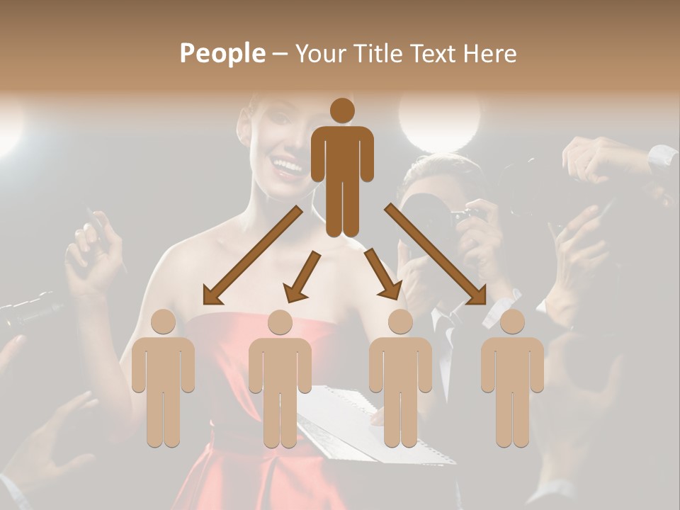 Success Idol Actress PowerPoint Template