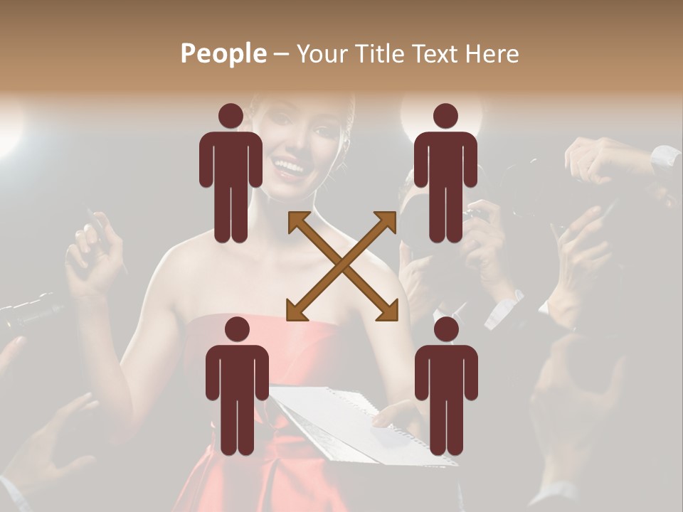 Success Idol Actress PowerPoint Template