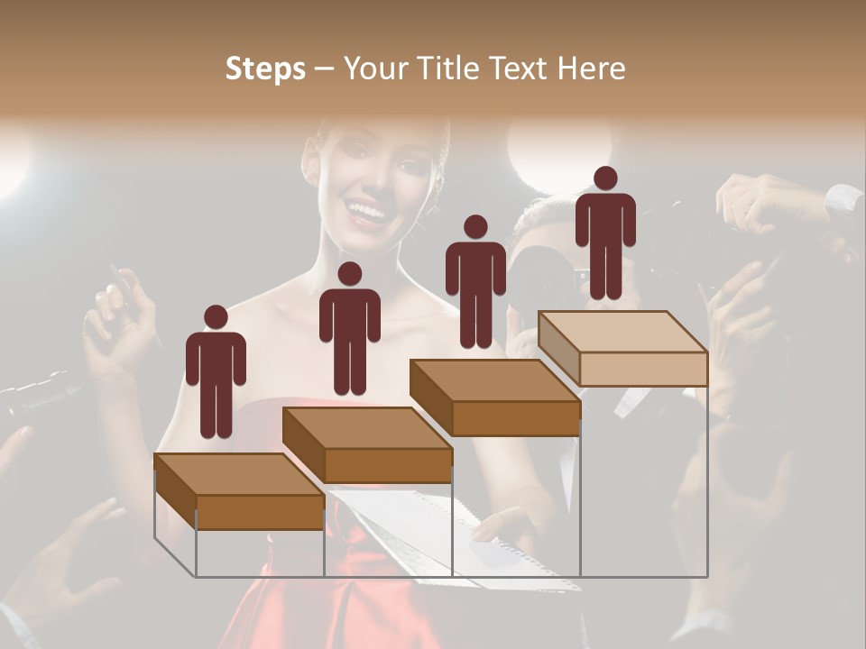Success Idol Actress PowerPoint Template
