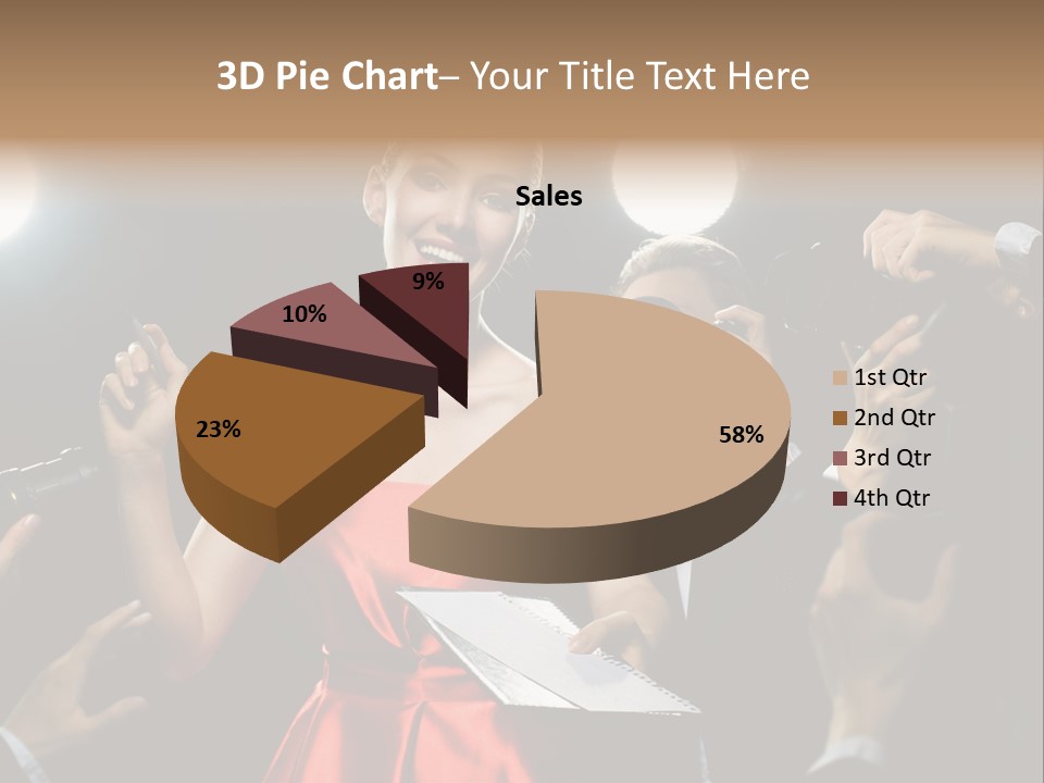 Success Idol Actress PowerPoint Template