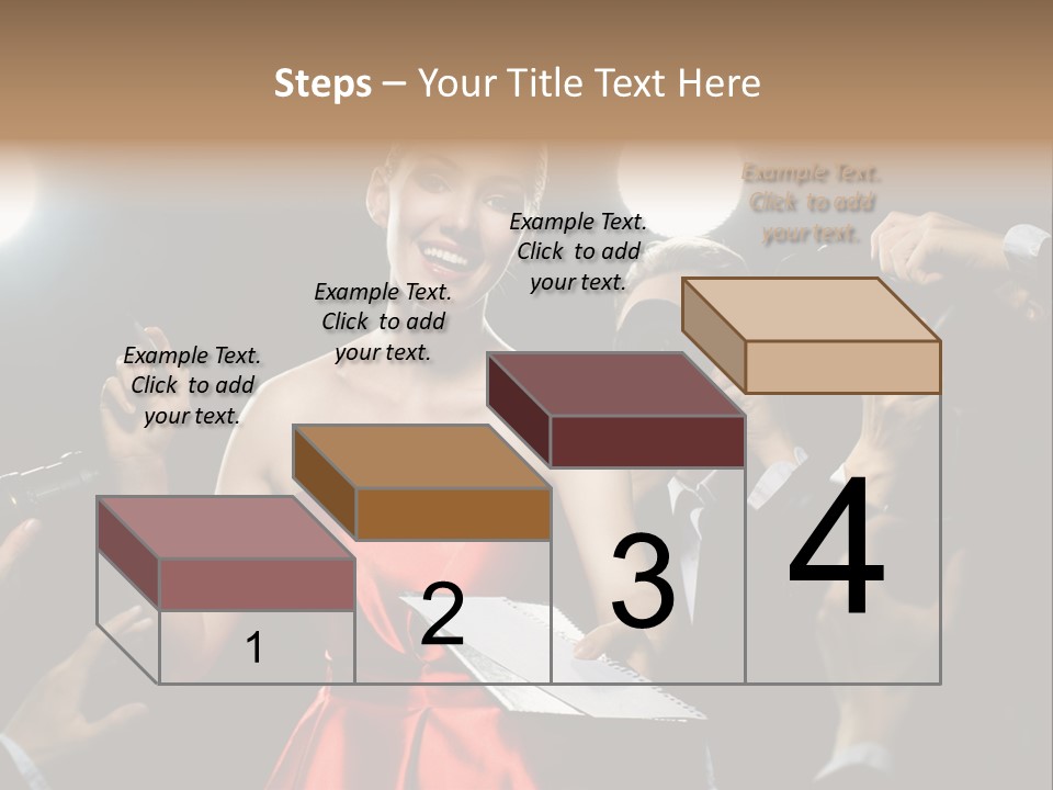 Success Idol Actress PowerPoint Template