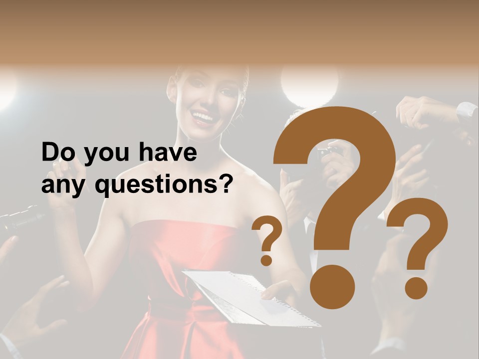 Success Idol Actress PowerPoint Template