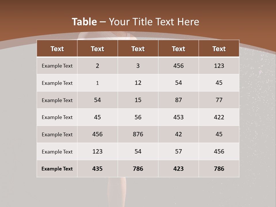 A Woman Jumping In The Air In The Rain PowerPoint Template