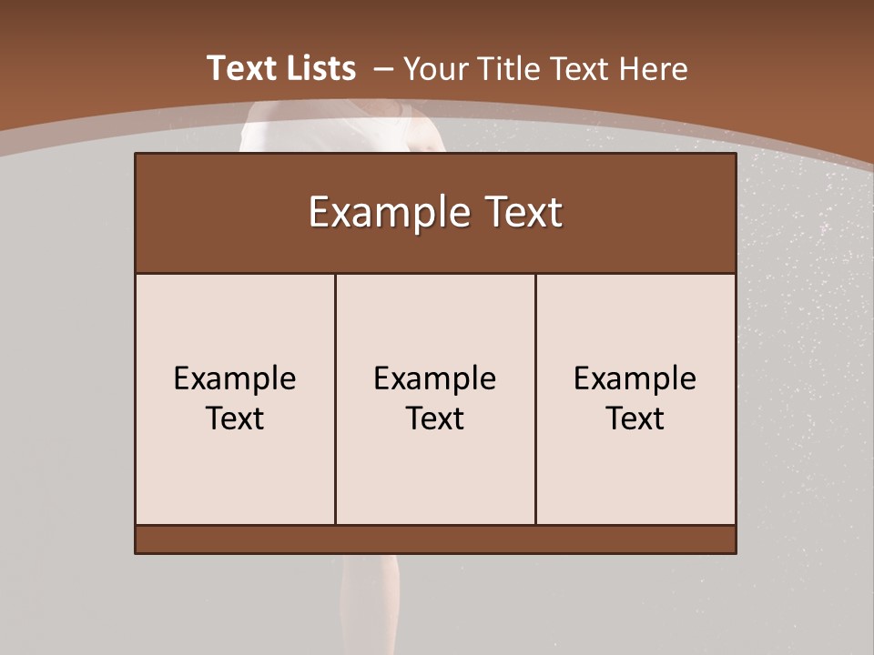 A Woman Jumping In The Air In The Rain PowerPoint Template