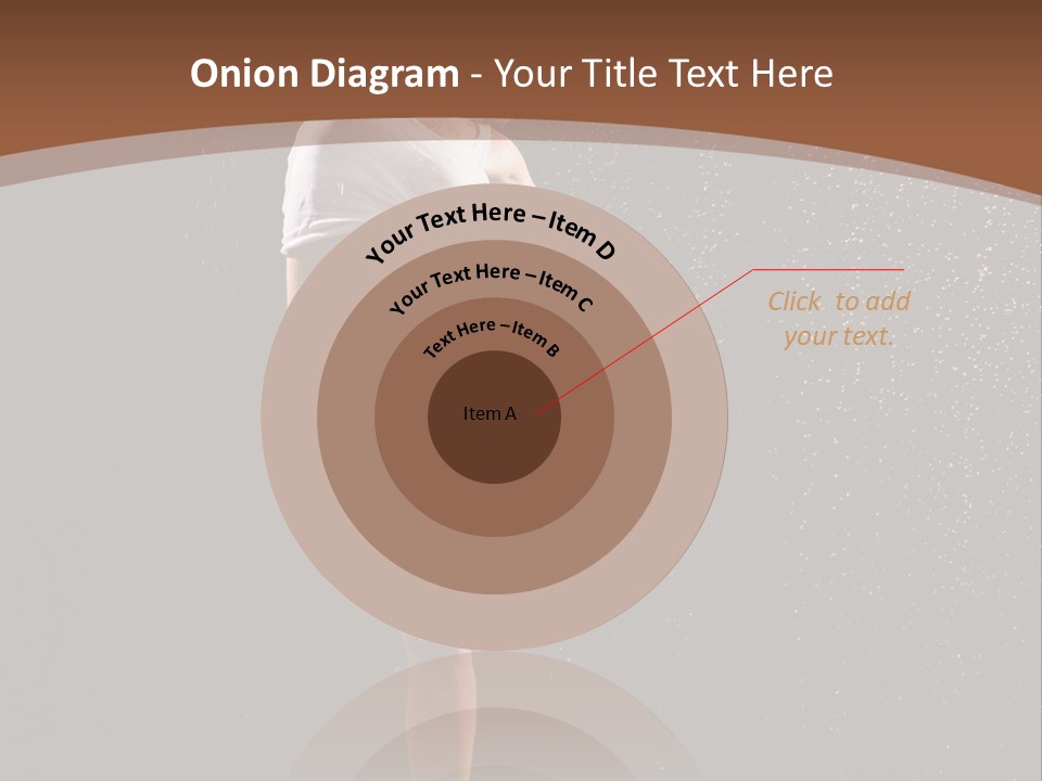 A Woman Jumping In The Air In The Rain PowerPoint Template