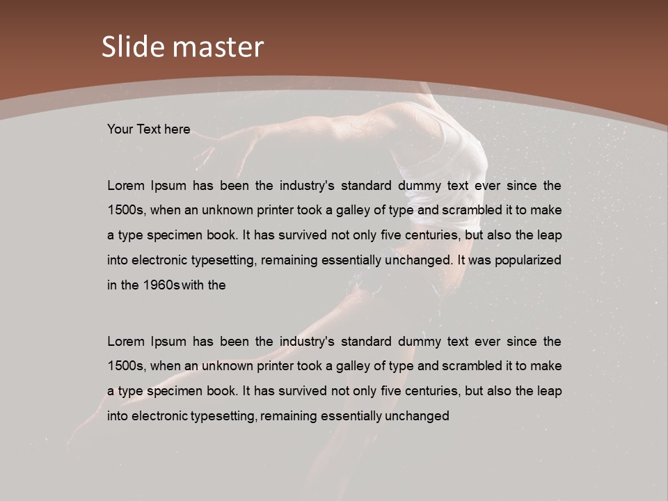 Movement Female Girl PowerPoint Template