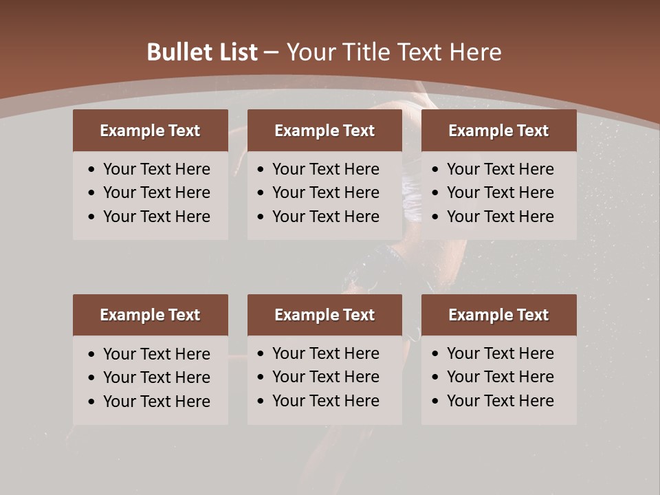 Movement Female Girl PowerPoint Template