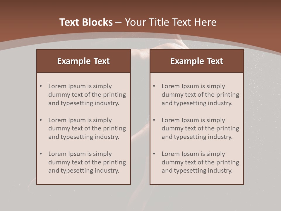 Movement Female Girl PowerPoint Template