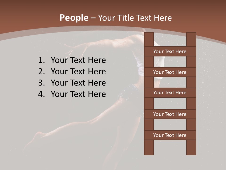 Movement Female Girl PowerPoint Template