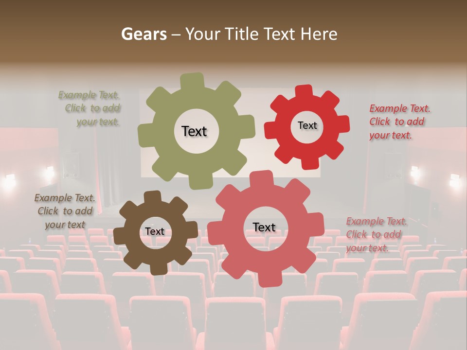 Design In A Row Screen PowerPoint Template