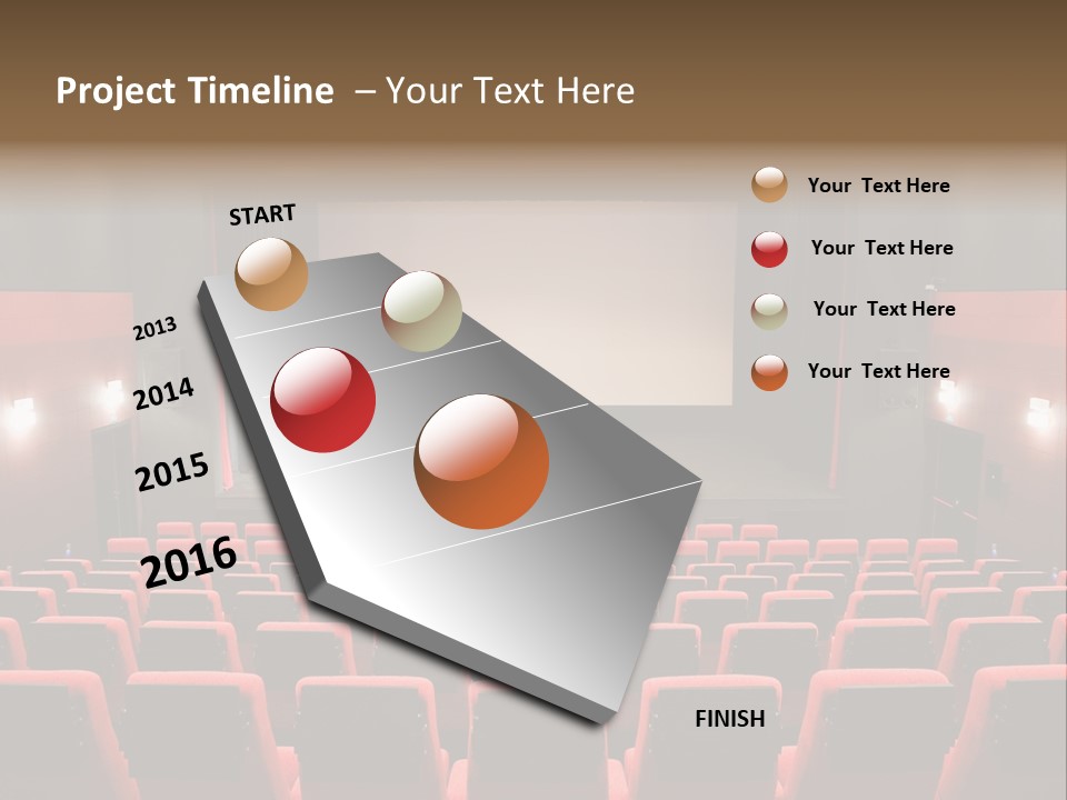Design In A Row Screen PowerPoint Template