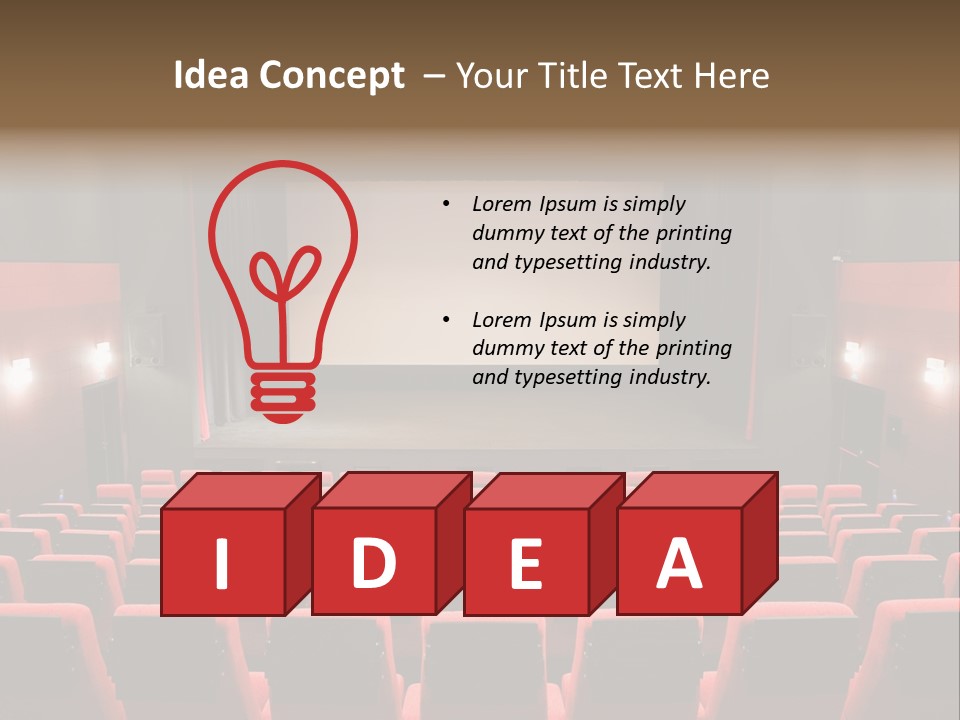 Design In A Row Screen PowerPoint Template