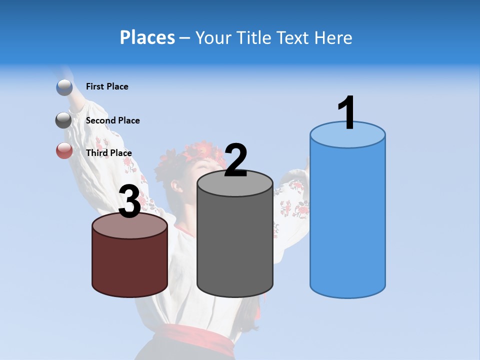 Woman Wreath Authentic PowerPoint Template