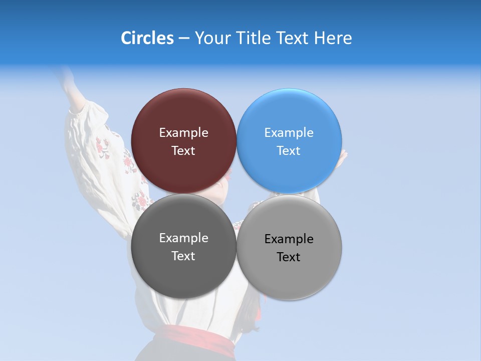 Woman Wreath Authentic PowerPoint Template