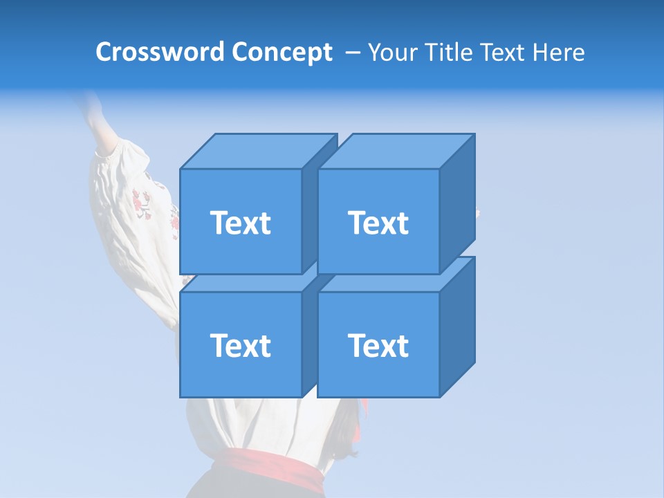 Woman Wreath Authentic PowerPoint Template