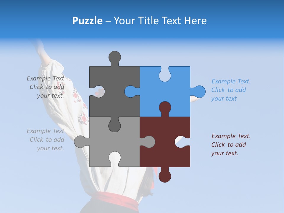 Woman Wreath Authentic PowerPoint Template