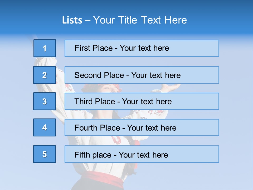 Woman Wreath Authentic PowerPoint Template