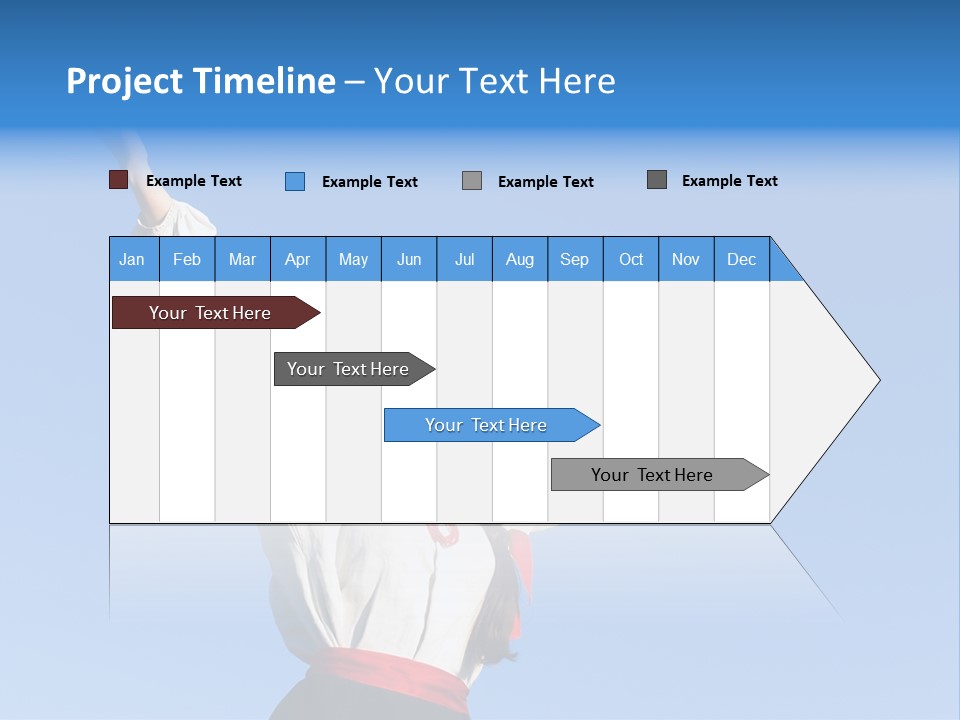Woman Wreath Authentic PowerPoint Template