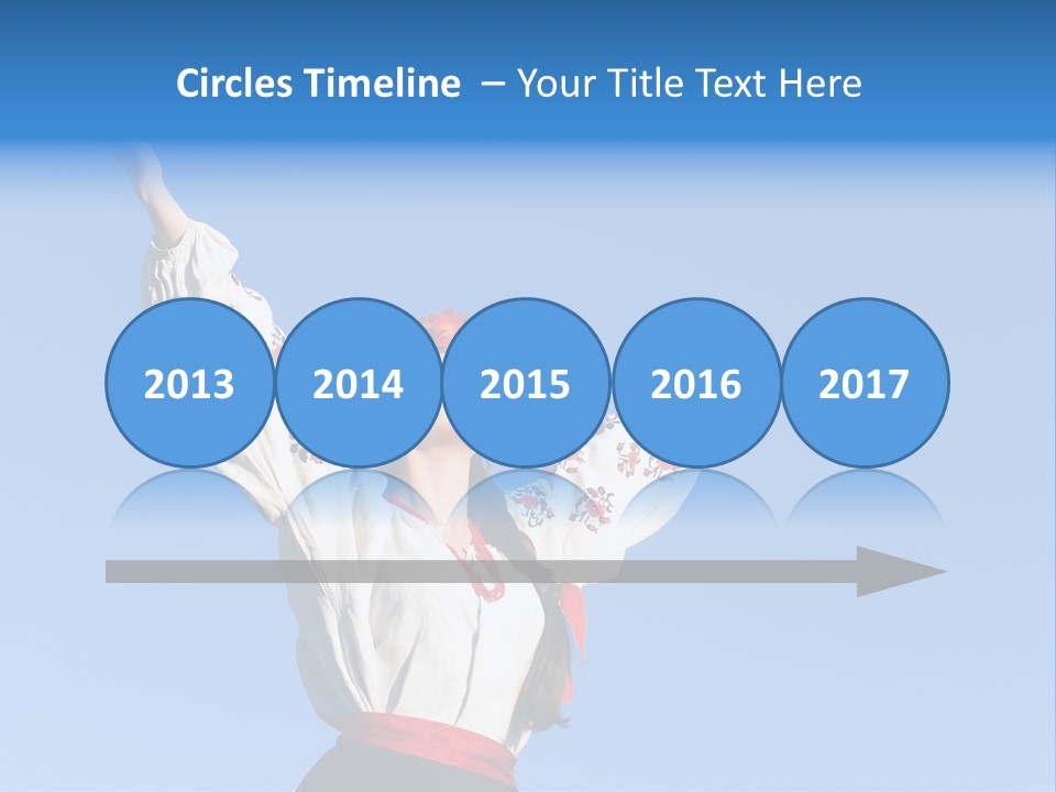 Woman Wreath Authentic PowerPoint Template