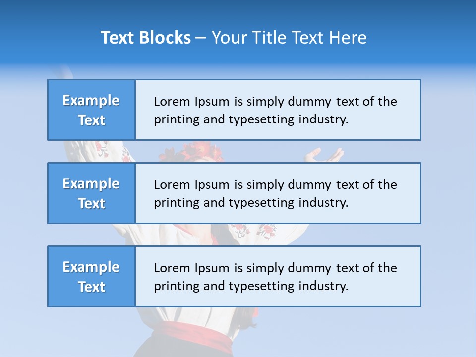 Woman Wreath Authentic PowerPoint Template