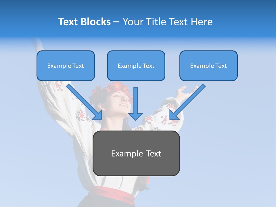 Woman Wreath Authentic PowerPoint Template
