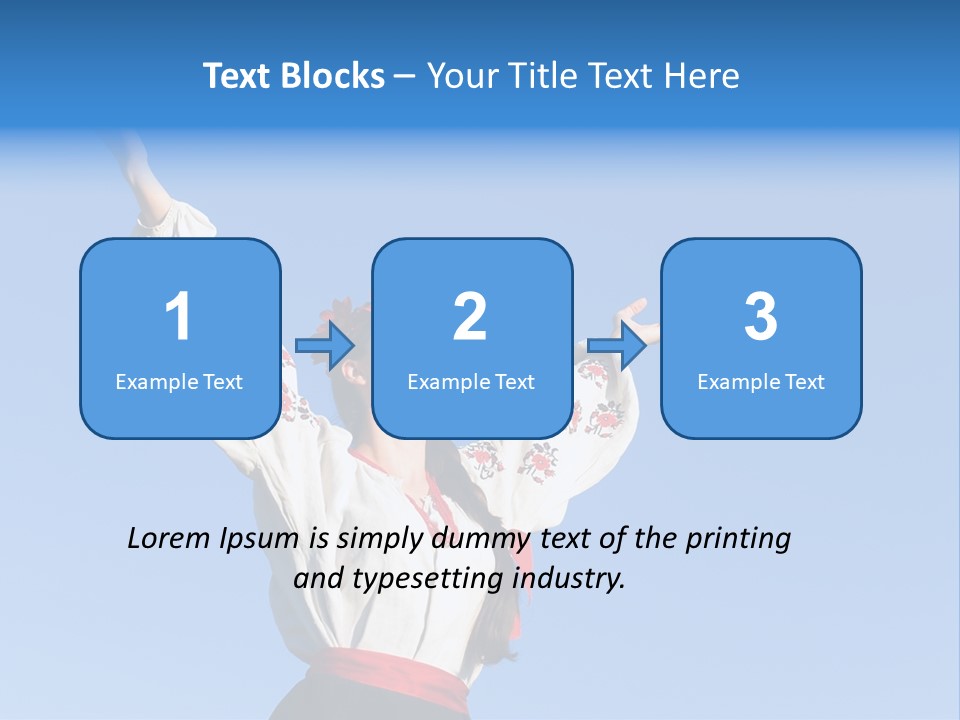 Woman Wreath Authentic PowerPoint Template